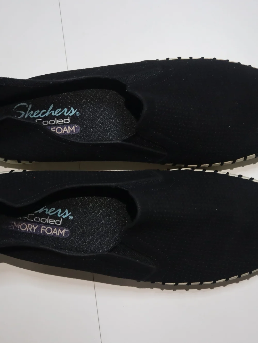 Skechers Suede Slip-Ons Black Size 8.5
